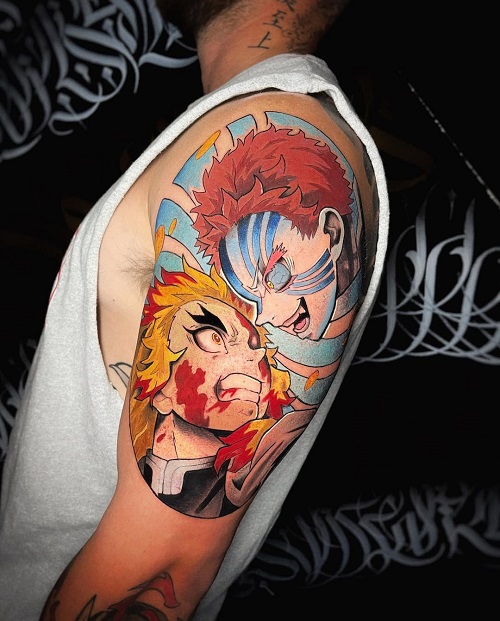 chinese Akaza Tattoo 5