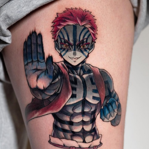 Akaza Tattoo Idea 3