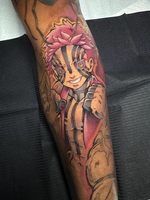 Akaza Tattoo Idea 5