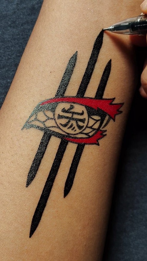 Akaza Tattoo Idea 4