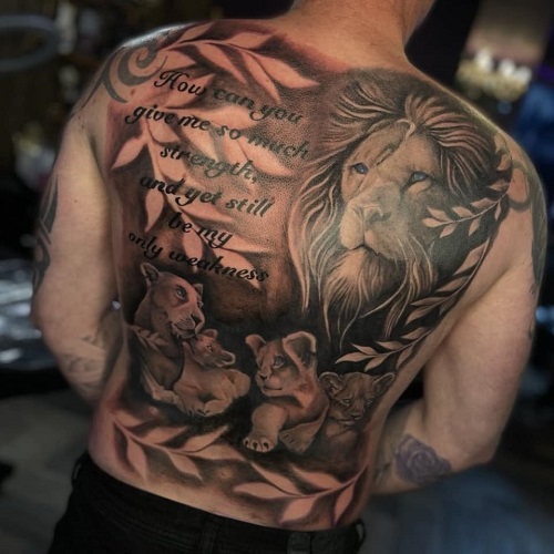 beautiful Black & Grey Realism Tattoo 6