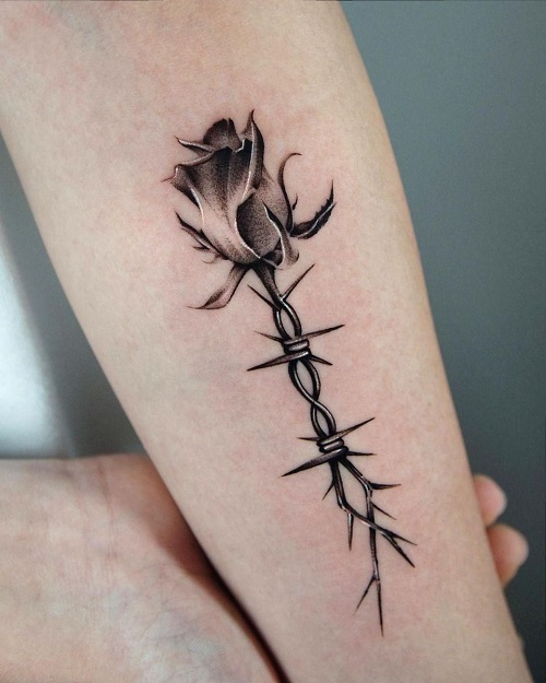 trending Black & Grey Realism Tattoo 3