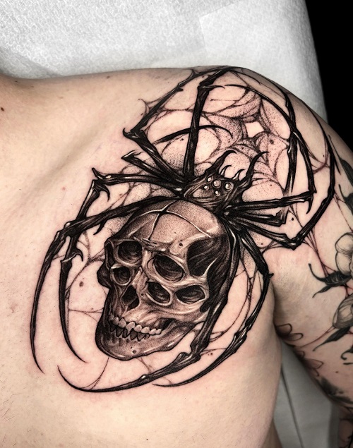 trending Black & Grey Realism Tattoo 6
