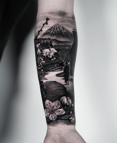 Black & Grey Realism Tattoo 5