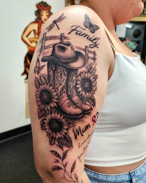 beautiful Black & Grey Realism Tattoo 1