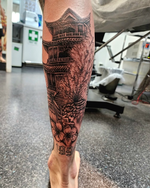 beautiful Black & Grey Realism Tattoo 2