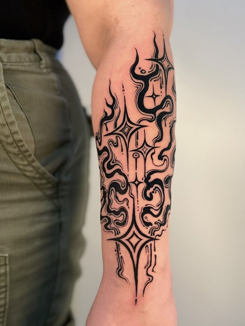 Inspiring Blackwork & Tribal Tattoos 4