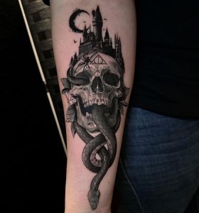 17 Unique Death Eater Tattoo Ideas for Wizarding World Lovers
