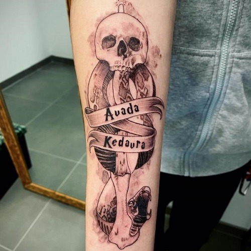 halloween Death Eater Tattoo 2