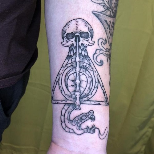 halloween Death Eater Tattoo 3