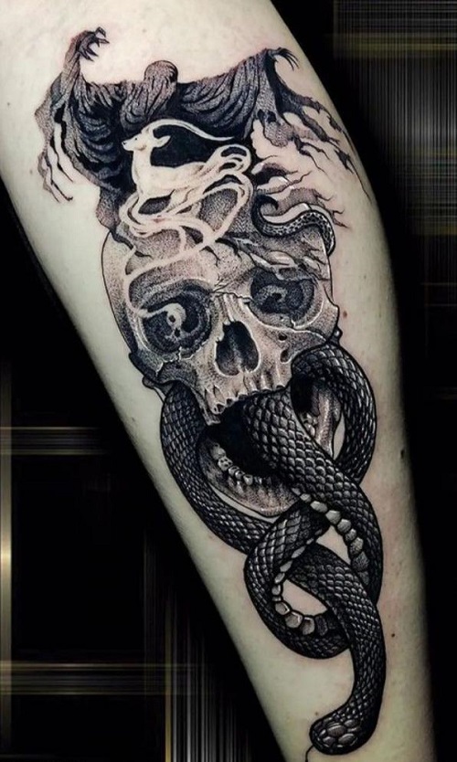 halloween Death Eater Tattoo 5