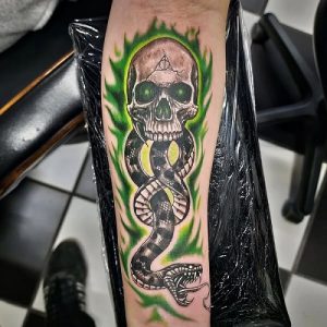 17 Unique Death Eater Tattoo Ideas for Wizarding World Lovers