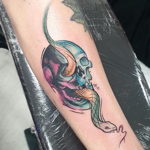women Death Eater Tattoo 2