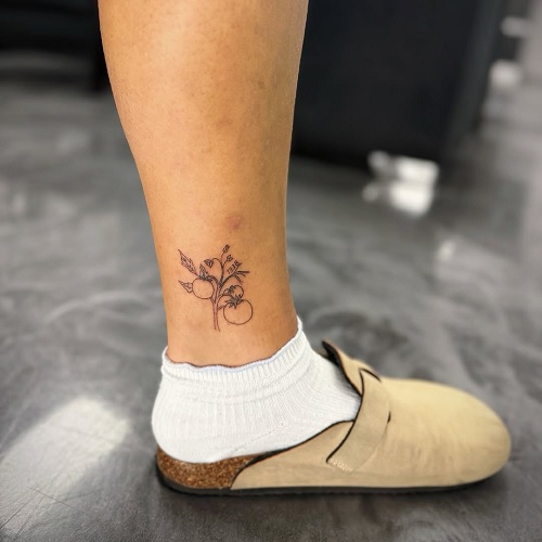 tomato plant meaningful tattoo