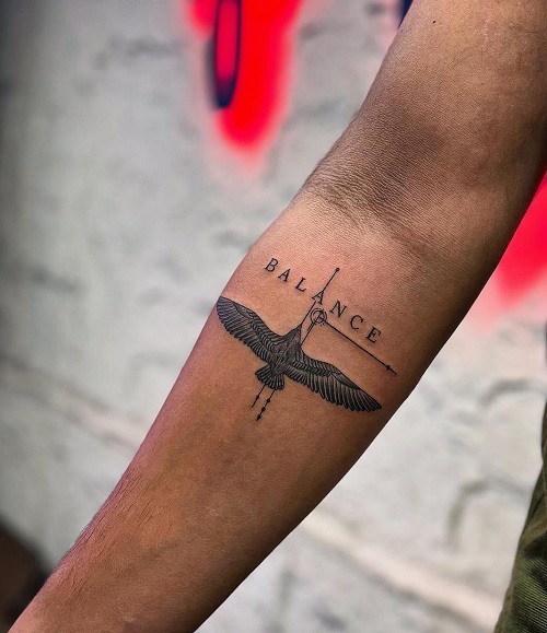 eagle balance tattoo