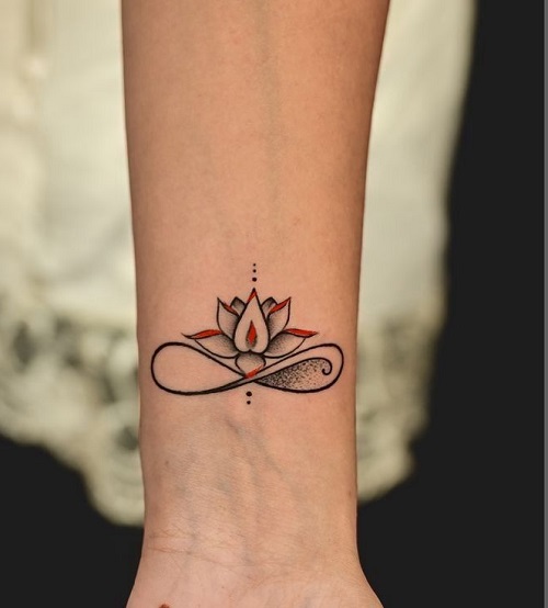 New Unalome Lotus Tattoo 2