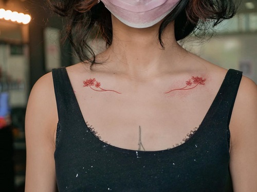 Showoff your Collarbone Tattoos 5