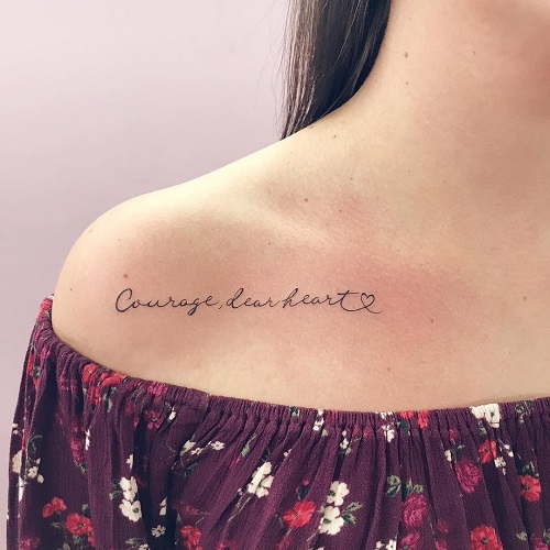 Beautiful Collarbone Tattoos 1