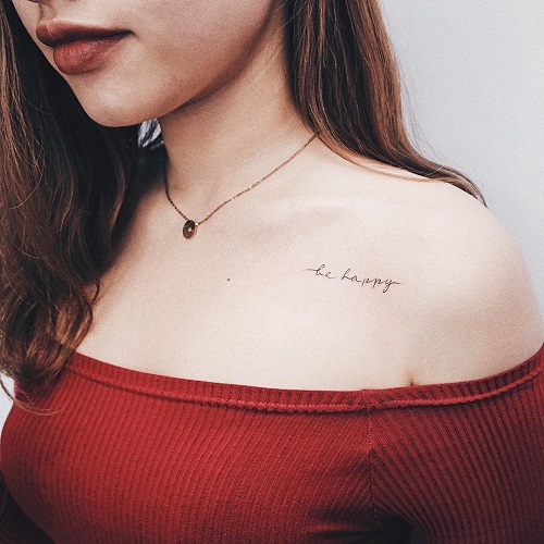 Beautiful Collarbone Tattoos 3