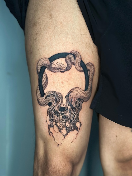 Ouroboros Tattoo 2