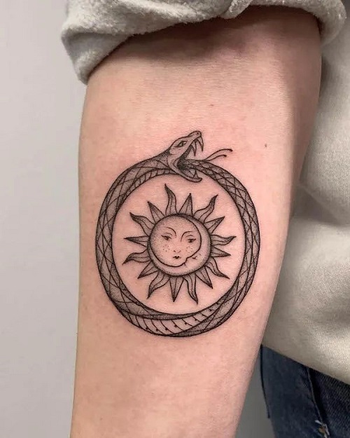 Beautiful Ouroboros Tattoo 2