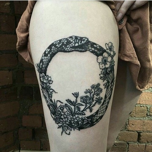 Beautiful Ouroboros Tattoo 4