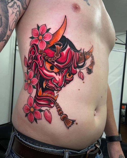 Oni Mask Tattoo13