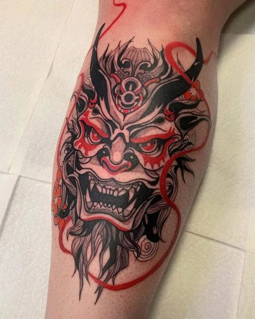 Oni Mask Tattoo14