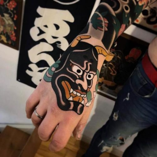 Oni Mask Tattoo15