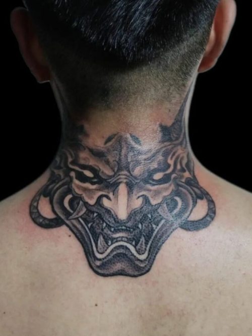 Oni Mask Tattoo19