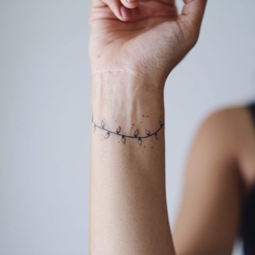 Minimal Christmas tattoo 12