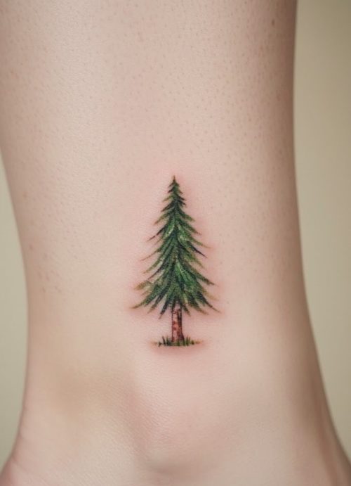 Minimal Christmas tattoo 4