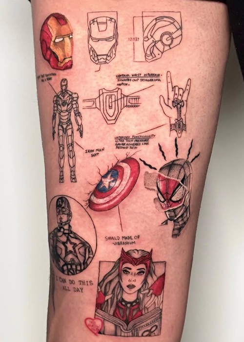 Avengers-Inspired Tattoo