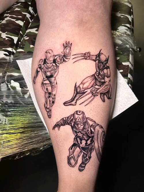 Avengers Character Tattoo