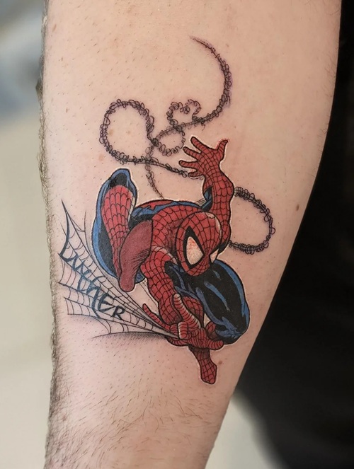 spiderman tattoo