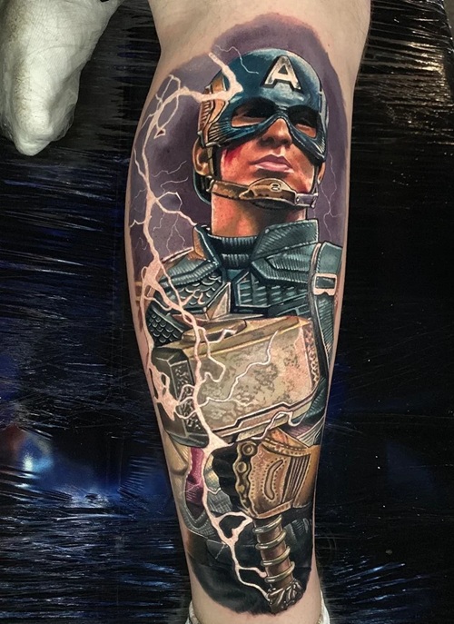 Superhero Team Tattoo