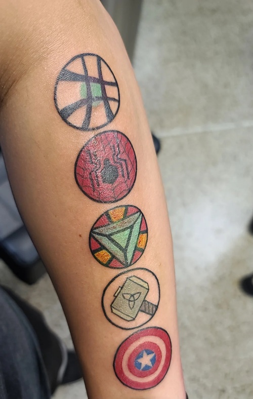 Marvel Avengers Tattoo