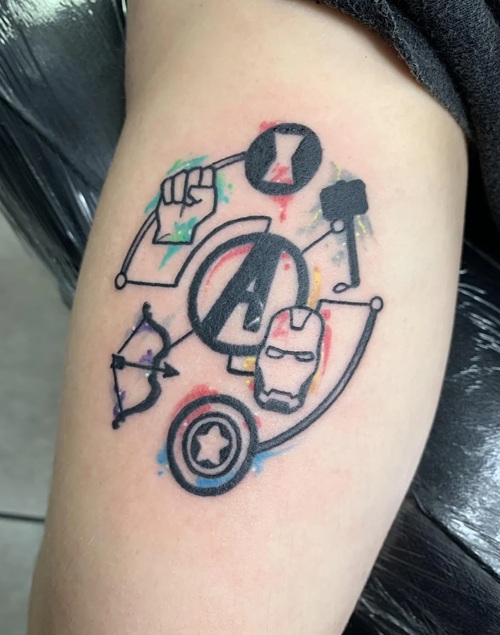 Avengers-Inspired Tattoo