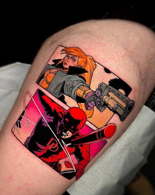 Avengers Character Tattoo