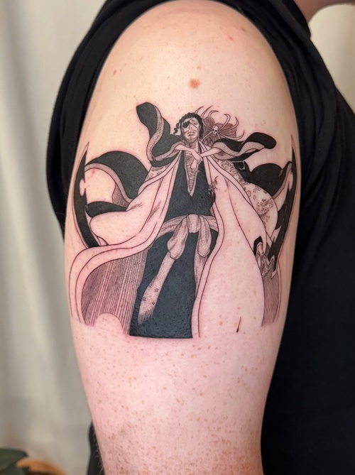 Black Blade Anime Tattoo