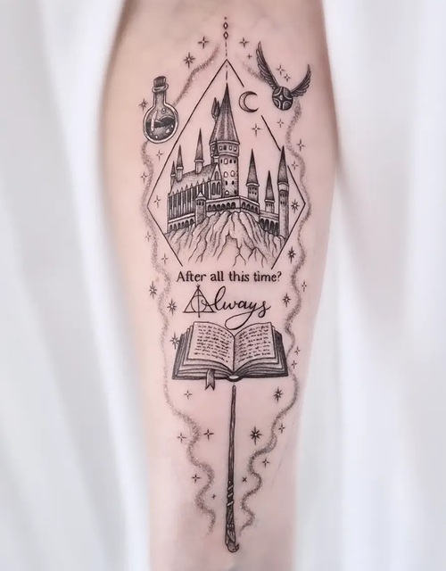Fantasy Architecture Tattoo