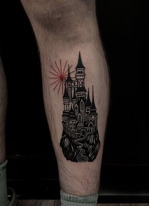 Gothic Castle Tattoo