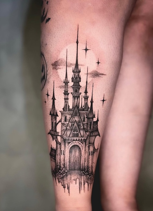 Magical Castle Tattoo