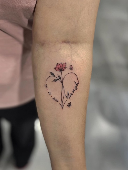 Heart Name Tattoos