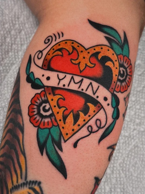 Heart Name Tattoo Designs