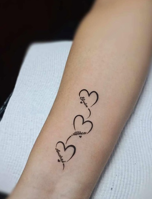 Personalized Heart Tattoos