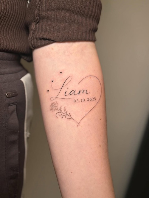 Sweet Heart Name Tattoos