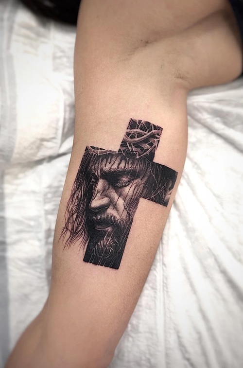 Jesus tattoo