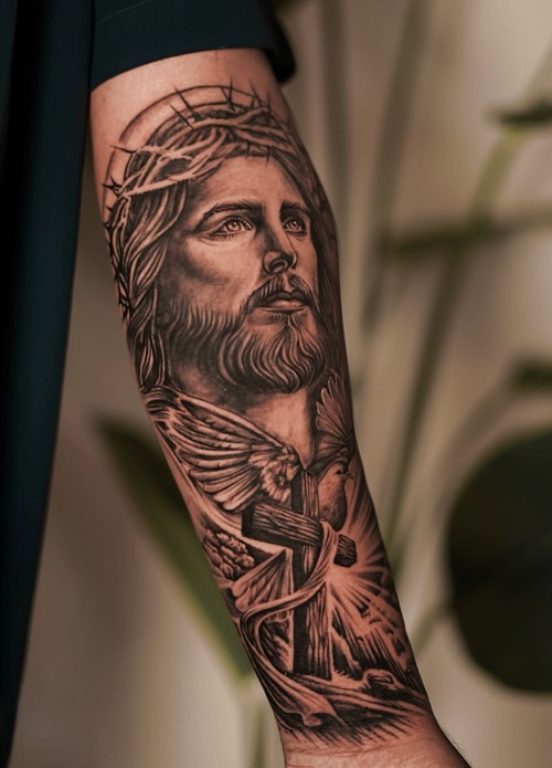 Jesus Figure Tattoo