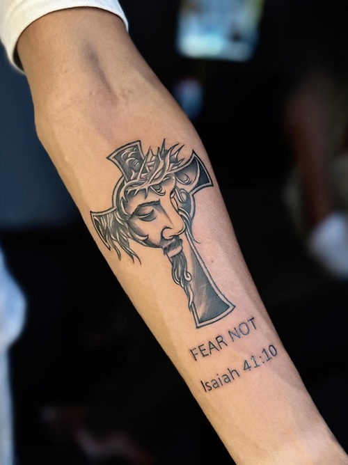Jesus Figure Tattoo